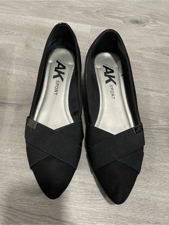 Anne Klein Shoes - Women's Black Pointed Toe Flats